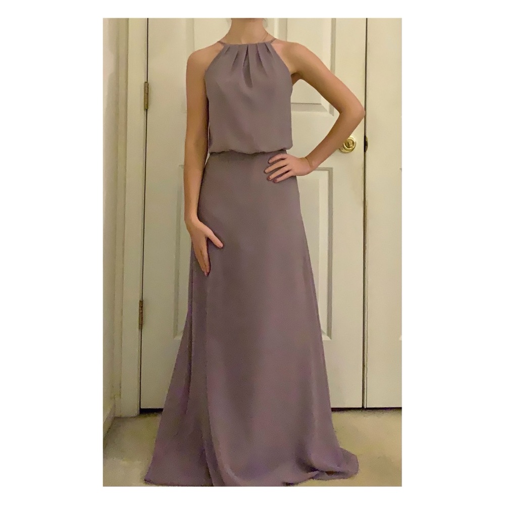 High neck dress, bridesmaid, prom, formal gown